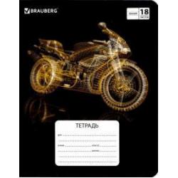 Тетрадь Motorbike, А5, 18 листов, линия, арт. 402997