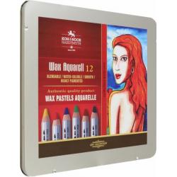 Карандаши восковые акварельные Wax aquarell 8282, 12 цветов