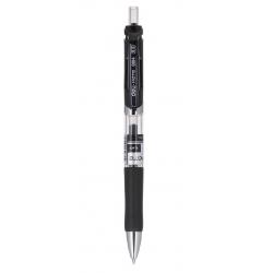 Ручка гелевая автоматическая Deli, цвет черный, прозрачный, черные чернила, 0,5 мм, арт. EQ10420