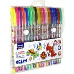 Набор ручек гелевых 18 цветов OCEAN с ароматизированными чернилами (M-5425-18)
