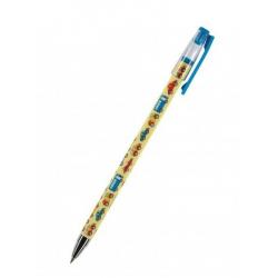 Ручка шариковая HappyWrite. Машинки, 0,5 мм, синяя