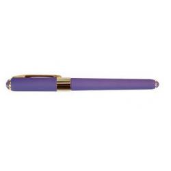 Ручка шариковая Monaco, синяя, цвет корпуса лиловый