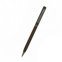 Ручка шариковая автоматическая Palermo, 0,7 мм, синяя (коричневый корпус)