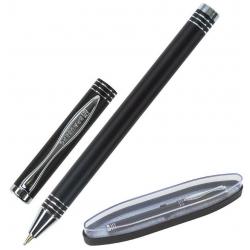 Ручка подарочная шариковая Magneto, цвет чернил синий, корпус черный с хромированными деталями, линия письма 0,5 мм