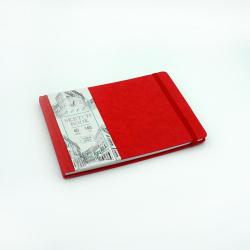 Скетчбук горизонтальный Artclass. Красный, А5, 40 листов