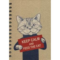 Скетчбук Keep Calm and Feed the Cat