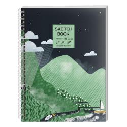 Скетчбук Sketchbook. Green world, А5, 100 листов