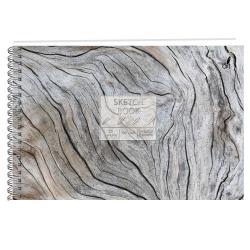 Скетчбук Древесные текстуры, А5+, 30 листов