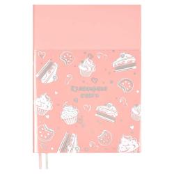 Книга для записи кулинарных рецептов, A6+, 96 листов, цвет розовый