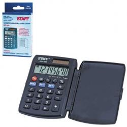 Калькулятор карманный Staff STF-883, 8 разрядов, двойное питание, 95х62 мм