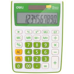 Калькулятор настольный Deli, 12 разрядов, цвет зеленый, арт. E1238/GRN
