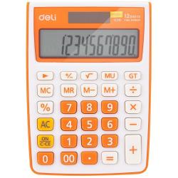 Калькулятор настольный Deli, 12 разрядов, цвет оранжевый, арт. E1238/OR