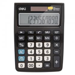 Калькулятор настольный Deli E1238, 12 разрядов, черный
