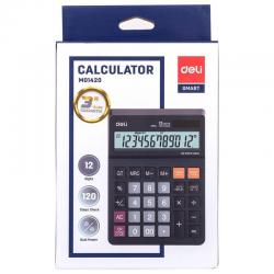 Калькулятор настольный Deli EM01420, 12 разрядов, черный
