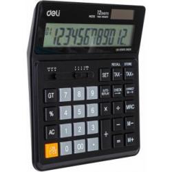 Калькулятор бухгалтерский Deli, 12 разрядов, цвет черный, арт. EM01020