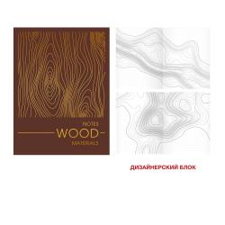 Блокнот Materials. Wood, А6, 80 листов, точка