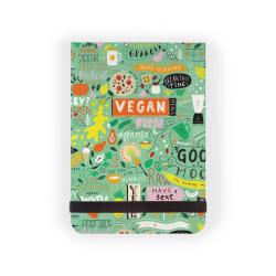 Блокнот вертикальный на резинке Megapolis Journal. Vegan. Тыквенный пай, А6, 100 листов, клетка