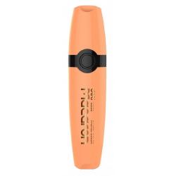 Текстовыделитель Deli Macaron, цвет персиковый, скошенный кончик, 1-5 мм, арт. EU356-OR
