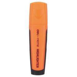 Текстовыделитель Deli. Mate, цвет оранжевый, скошенный наконечник, 1-5 мм, арт. EU35060