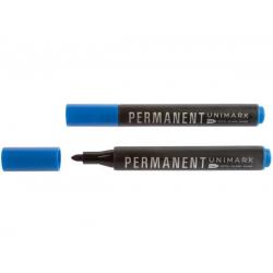 Маркер перманентный UniMark, 2 мм, синий