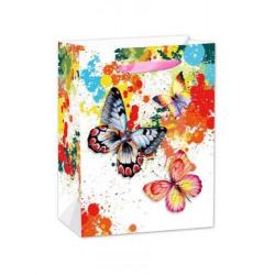 Пакет подарочный Замечательные бабочки, 18х24х8,5 см