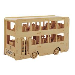 Сборная деревянная модель Двухэтажный автобус