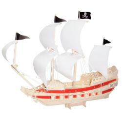 Модель деревянная сборная Пиратский корабль