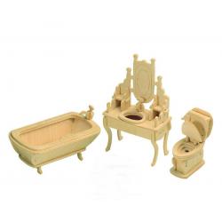 Сборная деревянная модель Ванная комната