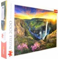 Trefl.Puzzle-2000 27091 Водопад Хайфосс, Исландия